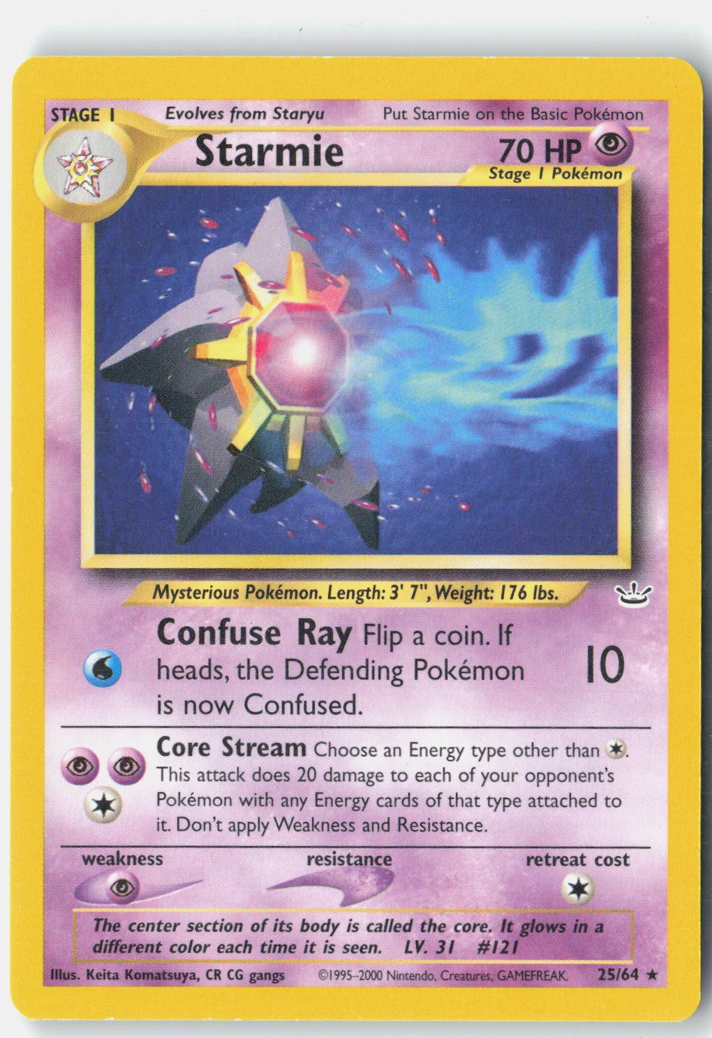 Starmie Neo Revelation 25/64 Pokemon Card Unlimited
