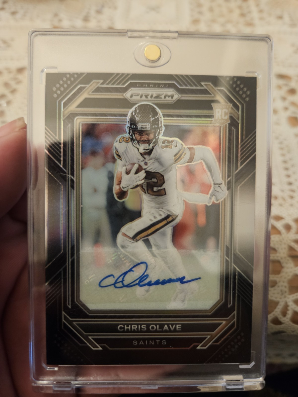 Chris Olave Panini Chronicles Prizm Black #PB14 Signature