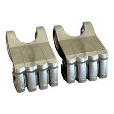 LEGO Hero Factory Fist with Axle Hole 4 Fingers Silver x2 Hands 93575