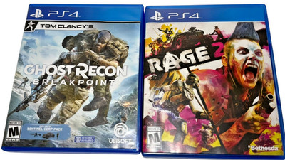 Tom Clancy's Ghost Recon: Breakpoint, Rage 2 PS4 Playstation 4 Video Game
