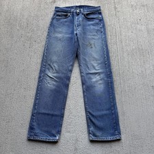 1980s Distressed and Faded Levi's 501s Jeans 29x29