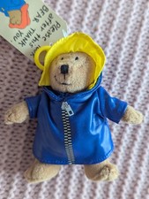 Paddington Soft Toy Keyring - Yellow  Rain Hat!
