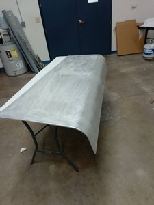 DAMAGED Peterbilt 379 Extended Hood Top Panel - Right