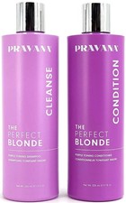 Pravana The Perfect Blonde, Purple Toning Shampoo  Conditioner, 11 oz Each