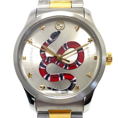 Gucci G-Timeless 126.4 YA1264075 Kingsnake Quartz Unisex Excellent