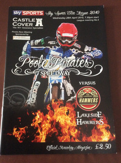2010 POOLE PIRATES v LAKESIDE HAMMERS 28th APRIL ( GOOD CONDITION )