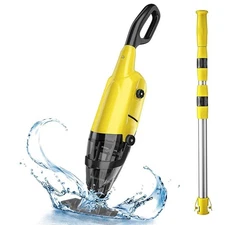 Cordless Rechargeable Pool Vacuum Handheld Pool Cleaner with 69” Telescopic Pole