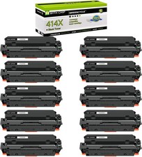 High-Yield W2020X 414X BK Toner Cartridge for HP Laserjet M454dn MFP M480f Lot