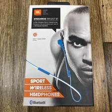 JBL SYNCHROS REFLECTBT-In-Ear Bluetooth Sport Headhpones BLUE New Open Box