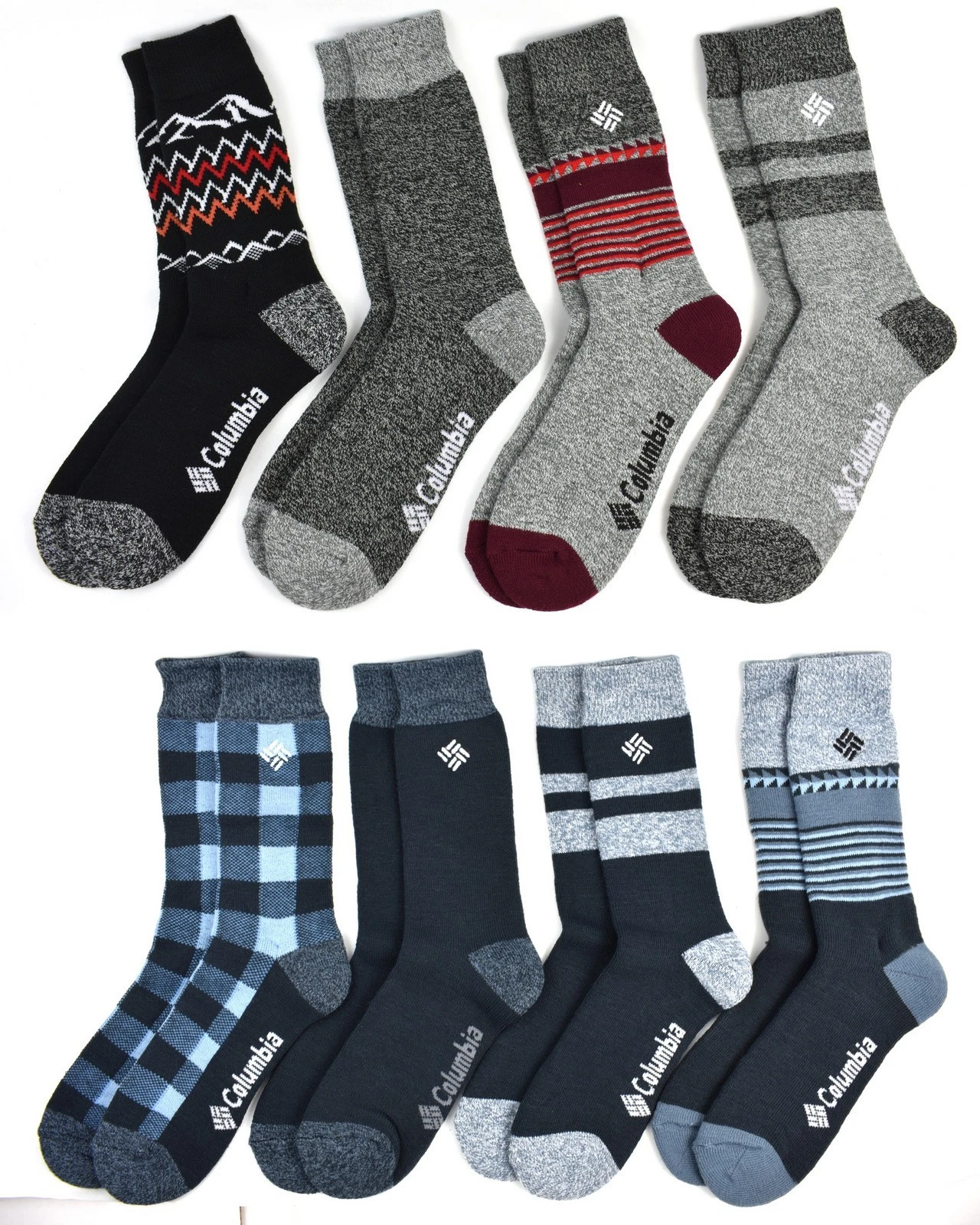 Columbia Men's Fleece interior Thermal Crew Socks 4-Pair Fit Men's Shoe Sz 6-12
Opens in a new windo