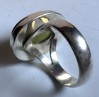 Natural Oval Gem in Handcrafted Sterling Silver Ring, Size 8 — photo 3