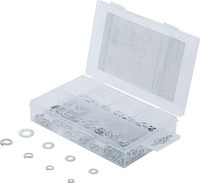 Federringe- / Unterlegscheiben-Sortiment | Ø 4 - 8 Mm | 250-Tlg.