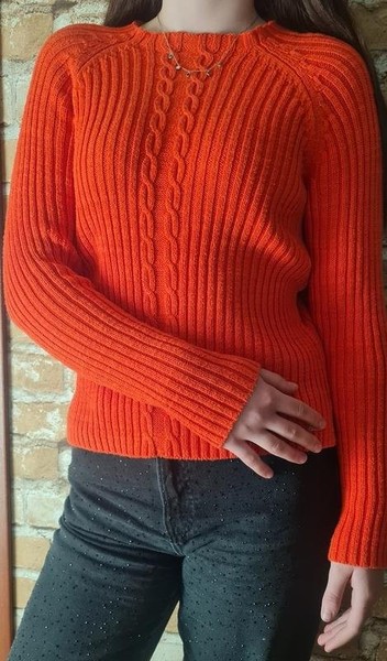 Women Gant Sweater Orange Knit 36