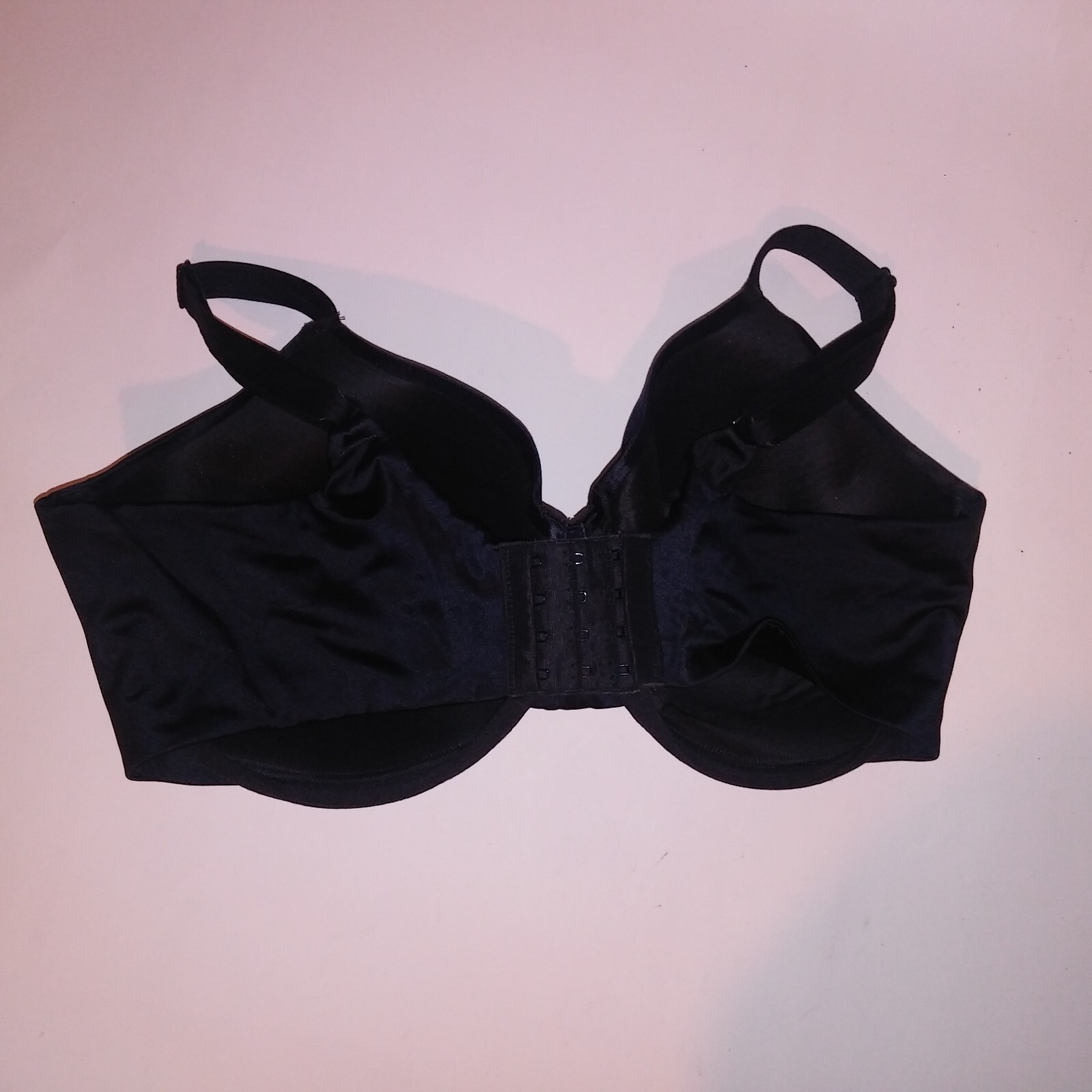 Bali Bra 42DD Lightly Lined Solid Black Underwire - image 5