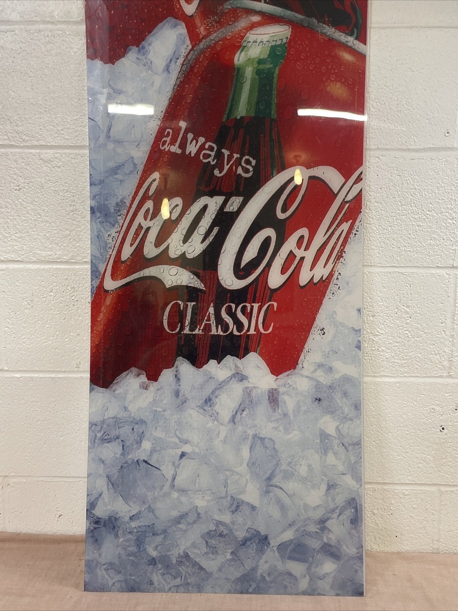 Cool COCA-COLA Plexiglass Vending Insert/Decor! 67 3/4” X 18 3/4