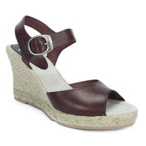 Ska Betty V7N Alpargata Cuña Sandalias De Tiras Marrón Chocolate | eBay