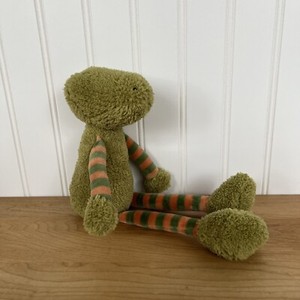 Jellycat Tiglet Croc Stuffed Plush Squeaky Crocodile Striped Legs Squeaks