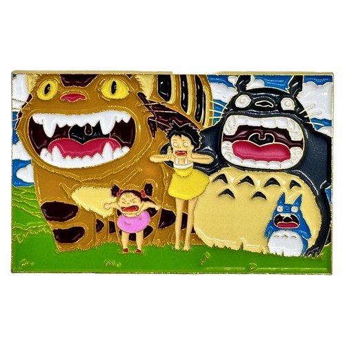 Totoro Anime Characters Shout for Joy! Enamel Pin