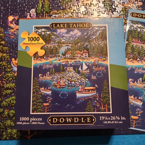 Dowdle Lake Tahoe Jigsaw Puzzle 1000 Pcs COMPLETE Landscape Mountains Nevada