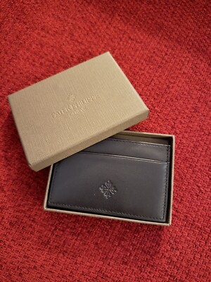 Patek Philippe Calatrava schwarz Kalbsleder Kartenetui Kartenetui - AD VIP Geschenk