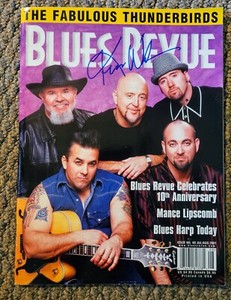 Fabulous Thunderbirds Signed Blues Review Magazine 