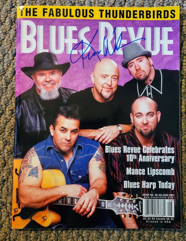 Fabulous Thunderbirds Signed Blues Review Magazine 