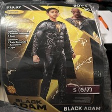 Halloween Costume Black Adam DC New Small 4-6