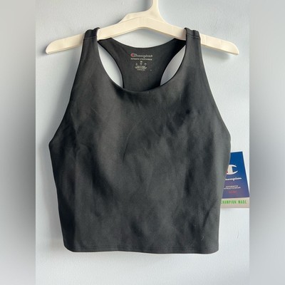 Champion Women's Soft Touch Printed Racerback Cropped Top - Medium 
