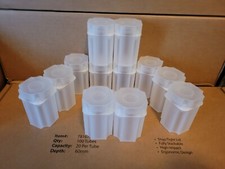 New Lot Of 12 Square Medallion 39mm Coin Storage Tubes for 1oz Silver Rounds 