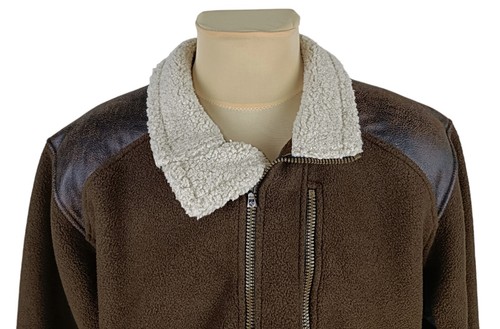 KUHL Alpenwurxs Mens Brown Sherpa Fleece Full Zip Jacket Size M - Picture 7 of 14