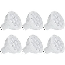 6-pack 6.5w Mr16 Led Bulb Gu5.3 Bi-pin Base Spotlight Lamp Bulb 5000k Daylight
