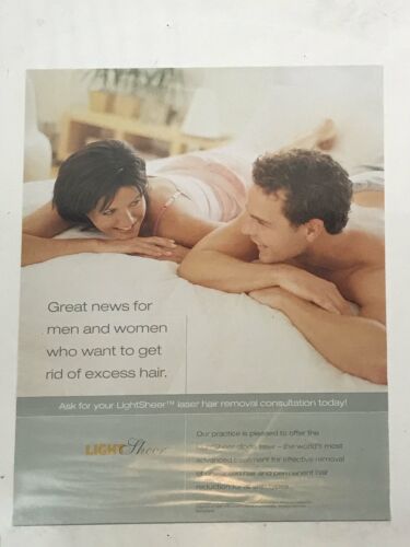 Lumenis Light Sheer Laser Hair Removal Men & Women Poster Advertisement  18x24