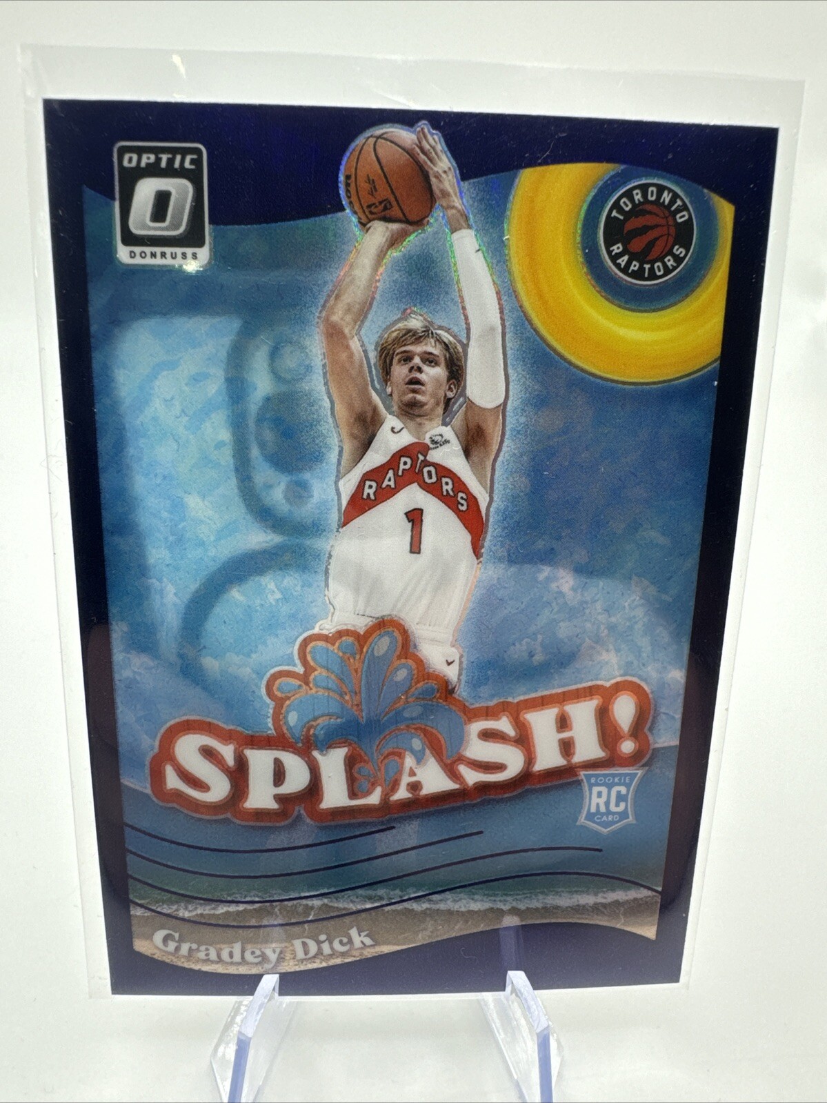 2023-24 Panini Donruss Optic - Splash Purple Prizm #9 Gradey Dick (RC)
