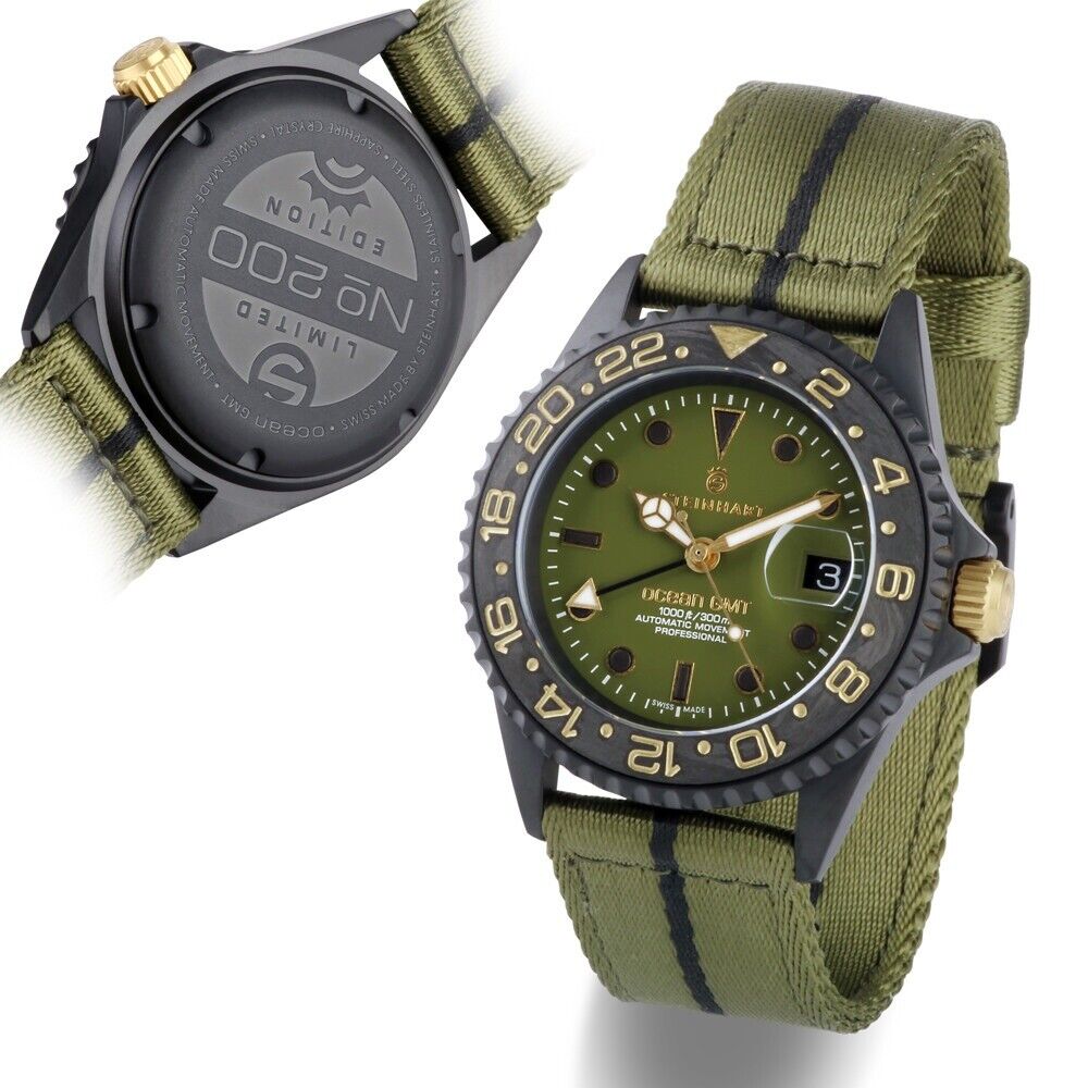 Steinhart Ocean One GMT Military Ceramic Bezel 300M 42MM Steinhart Ocean One GMT Military Ceramic Bezel 300M 42MM