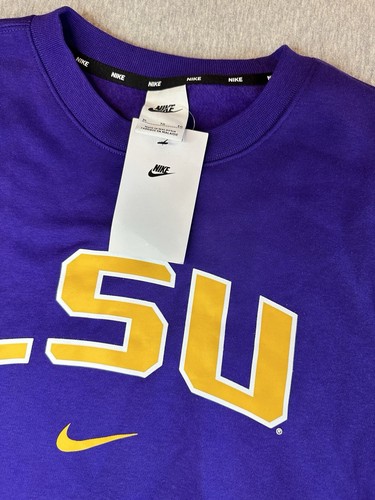 Suéter Nike Para Hombre LSU Tigers Púrpura Cuello Redondo BQ8502-547 Talla XL - Imagen 4 de 8