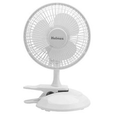 Holmes 6" Clip/Table Personal Fan in White