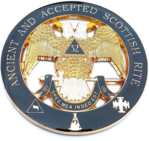 Scottish Rite Auto Emblem Masonry 32nd Degree Cut Out Car Emblem Scottish Rite Auto Rear Emblem ...