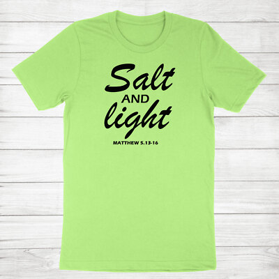 Salt and Light Shirt inspirational shirt Faith Over Fear Tee Religious Christian