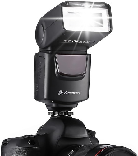Powerextra Professional DF-400 Speedlite Camera Flash for Canon Nikon Pentax Sam - Picture 9 of 9