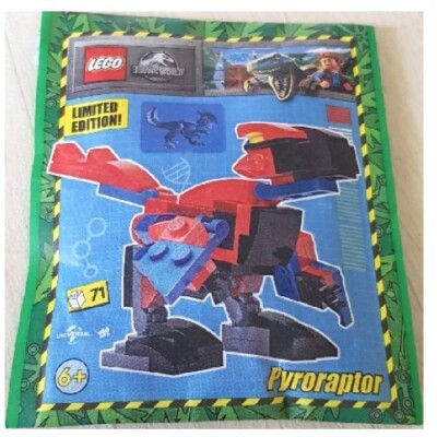 LEGO Jurassic World Pyroraptor 122329 Paper Bag Set SEALED Limited Edition 