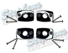 1968-1969 Mopar A B C Body Bucket Seat Headrest Mounting Bezels 4 Pc Set 68-69 1968-1969 Mopar A B C Body Bucket Seat Headrest Mounting Bezels 4 Pc Set 68-69