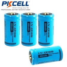4pcs 18350 3.7V 900mAh Rechargeable Li-ion Batteries for electric screwdriver