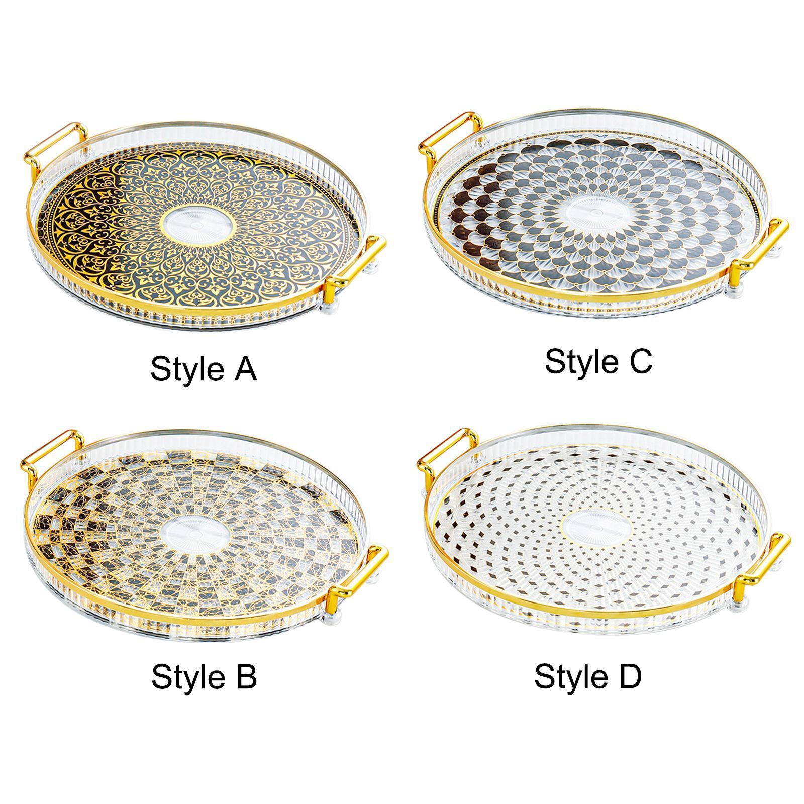 Storage Organizer Tray Fruit Snacks Tray Parties Serving Drinks Multifunctional-image