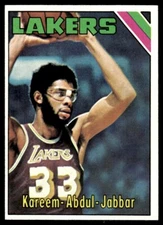 1975-76 Topps Basketball Kareem Abdul-Jabbar Los Angeles Lakers #90 EX-MT+