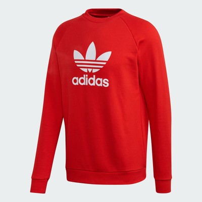 adidas Originals Men's Trefoil Warm-Up Crew sweatshirt FM3781 | eBay