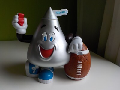 HERSHEY'S Kisses Candy Dispenser Football Mascot NFL Superbowl 1999 Vintage USA