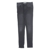 LEVI'S 720 High Rise Jeans Black Denim Slim Skinny Stone Wash Girls W24 L25