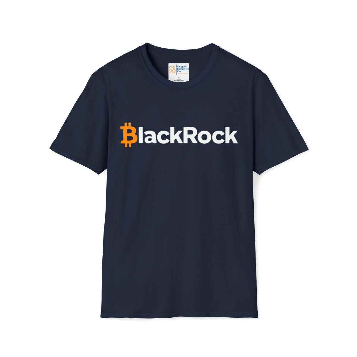 BlackRock Bitcoin BTC Unisex Cotton Crewneck Softstyle T-Shirt, Bitcoin ETF  | eBay