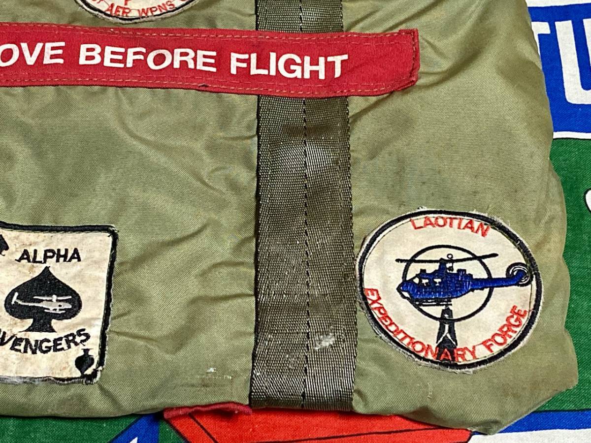 US Navy USN Early 1950s Helmet Bag White Tag Full Patch 1st US Navy USN Early 1950s Helmet Bag White Tag Full Patch 1st