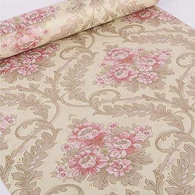 Shelf Liners Simplelife4u Vintage Peony Damask Contact Paper